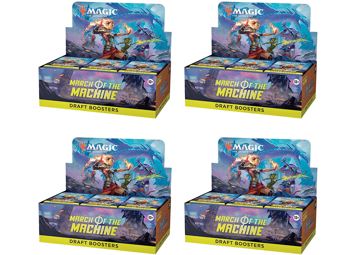 Magic: The Gathering TCG March of the Machine Draft Booster Box 4x Lot - US Magic: The Gathering TCG March of the Machine Draft Booster Box 4x Lot - US