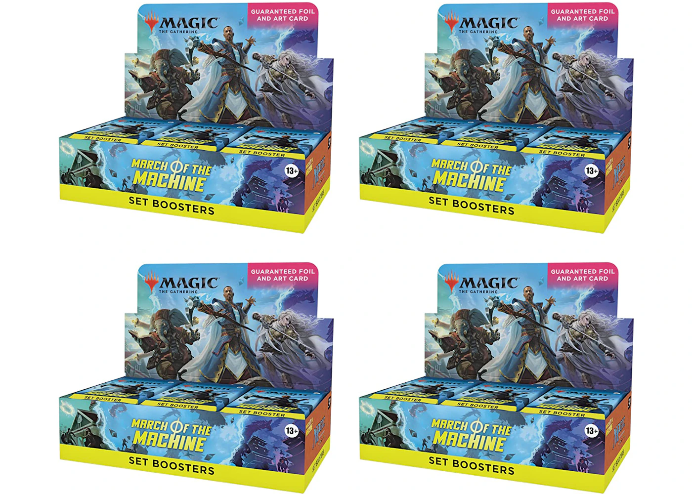 Magic: The Gathering TCG March of the Machine Set Booster Box 4x Lot - GB Magic: The Gathering TCG March of the Machine Set Booster Box 4x Lot - GB
