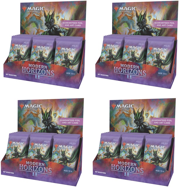 Magic: The Gathering TCG Modern Horizons 2 Set Booster Box 4x Lot - US