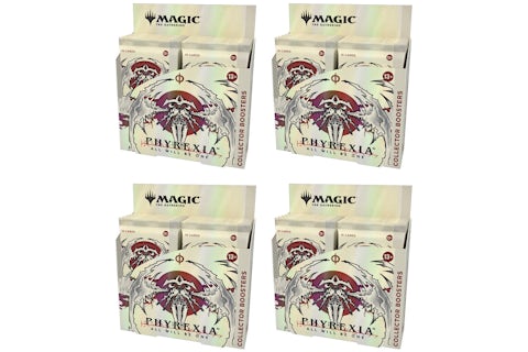 Magic: The Gathering TCG Phyrexia: All Will Be One Collector Booster Box 12 Packs (180 Cards) 4x Lot - US Magic: The Gathering TCG Phyrexia: All Will Be One Collector Booster Box 12 Packs (180 Cards) 4x Lot - US
