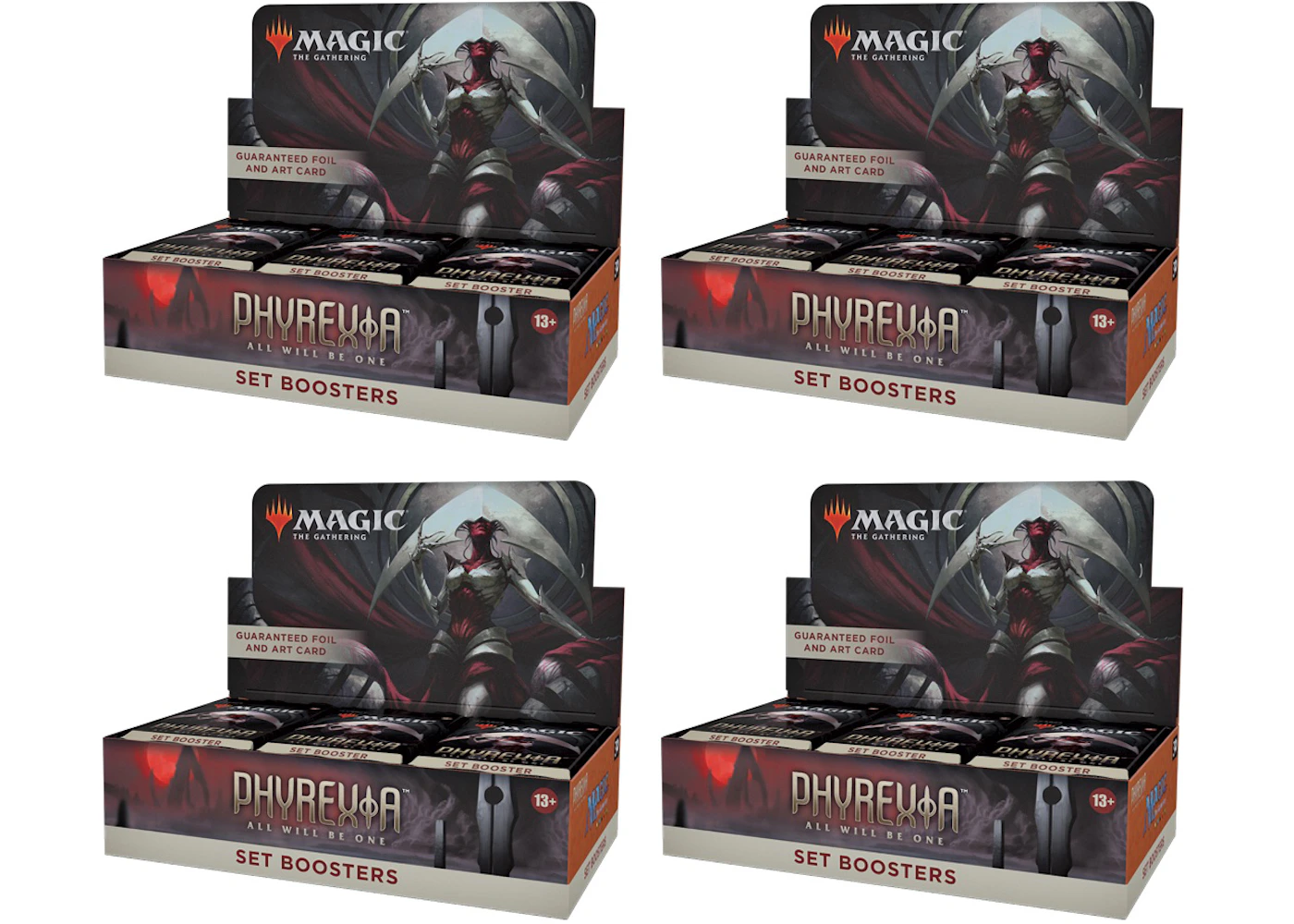 Magic: The Gathering TCG Phyrexia: All Will Be One Set Booster Box 4x Lot - US Magic: The Gathering TCG Phyrexia: All Will Be One Set Booster Box 4x Lot - US
