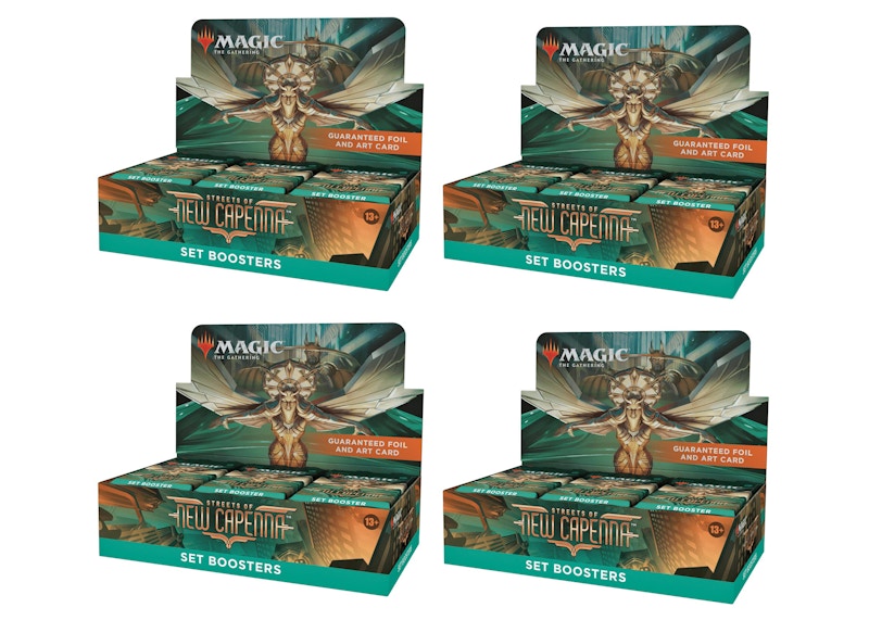 Magic The Gathering TCG Streets of New Capenna Set Booster Box 4x Lot US
