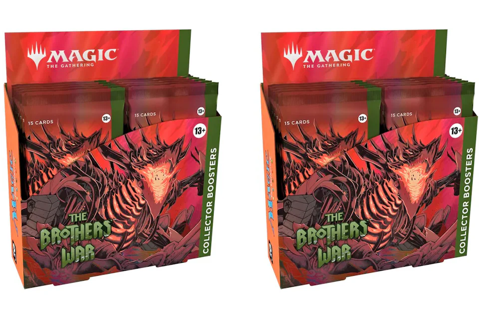 Magic: The Gathering TCG The Brothers' War Collector Booster Box 12 Packs (180 Cards) 2x Lot