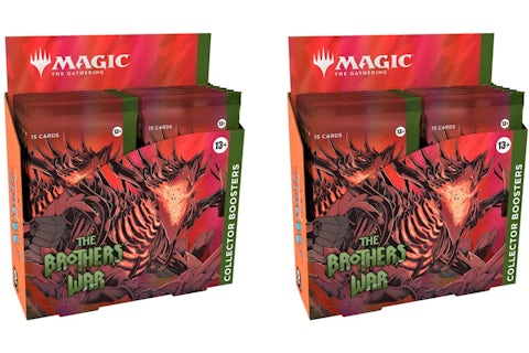 Magic: The Gathering TCG The Brothers' War Collector Booster Box 12 Packs (180 Cards) 2x Lot - US Magic: The Gathering TCG The Brothers' War Collector Booster Box 12 Packs (180 Cards) 2x Lot - US