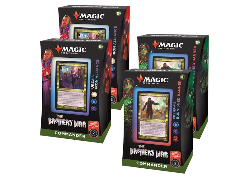 Magic The Gathering TCG The Brothers' War Commander Deck 4x Bundle JP