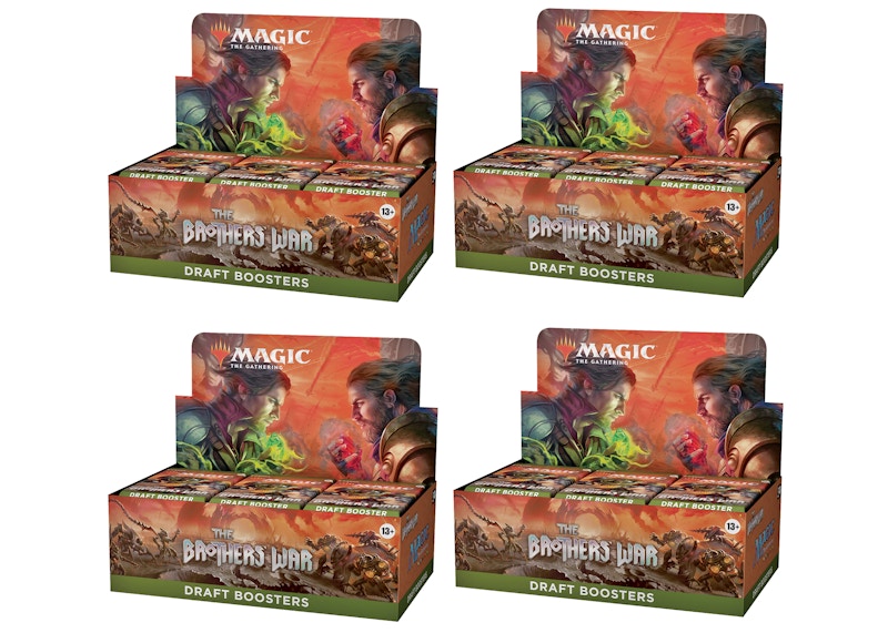 Magic: The Gathering TCG The Brothers' War Draft Booster Box 4x Lot - US