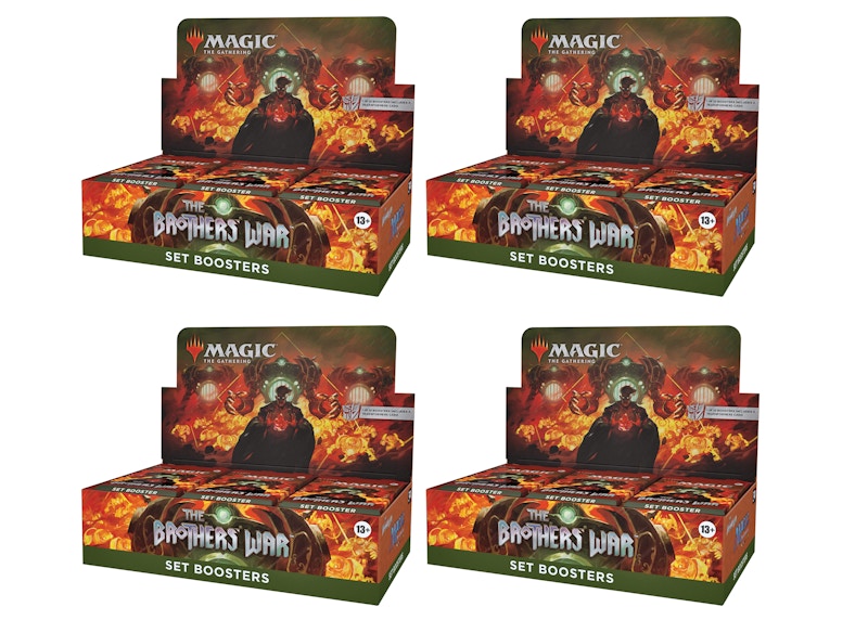 Magic The Gathering TCG The Brothers' War Set Booster Box 4x Lot IT