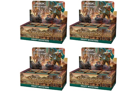 Magic: The Gathering TCG The Lord of The Rings Tales of Middle-Earth Draft Booster Box 4x Lot - US Magic: The Gathering TCG The Lord of The Rings Tales of Middle-Earth Draft Booster Box 4x Lot - US