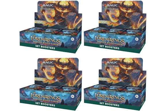 Magic: The Gathering TCG The Lord of The Rings Tales of Middle-Earth Set Booster Box 4x Lot