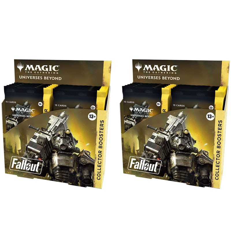 Magic: The Gathering TCG Universes Beyond Fallout Collector Booster Box 2x Lot - US Magic: The Gathering TCG Universes Beyond Fallout Collector Booster Box 2x Lot - US