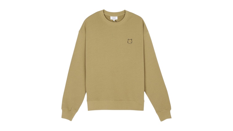 土日限定値下げ！【春先も使えます❣️】MAISON KITSUNÉ Maison Kitsune Bold Fox Head Sweatshirt Beigekhaki メンズ - JP