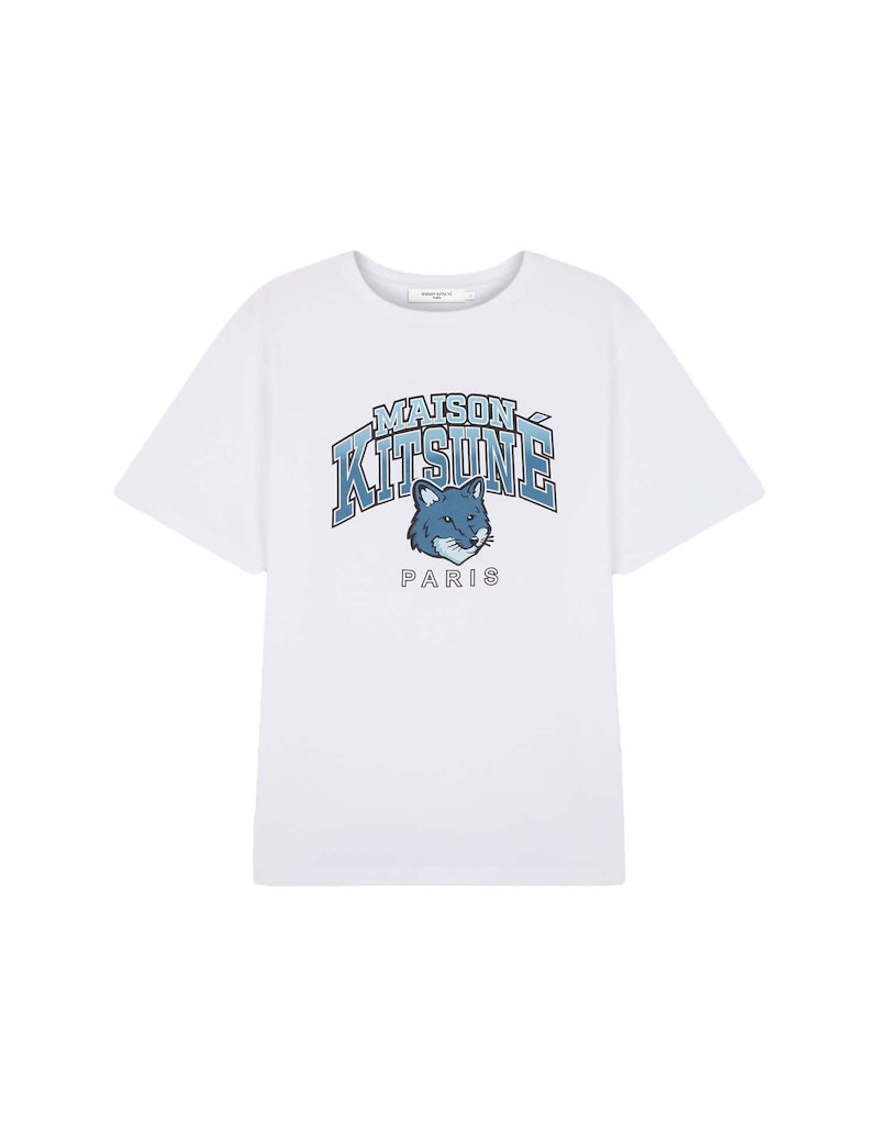 Maison Kitsune Campus Fox Relaxed T-shirt White Men's - FW23 - US