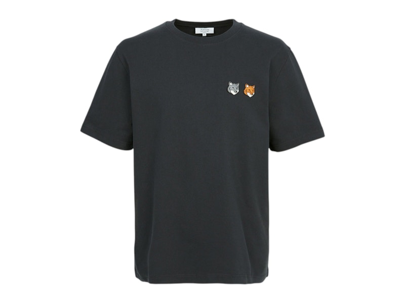 【Maison Kitsune】NCT着用★Double Fox Head Patch T-Shirt BK spaeu00107-bk_1.jpg