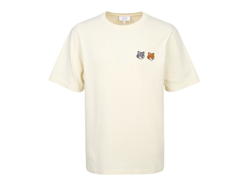 Tシャツ・カットソー Maison Kitsune Double Fox Head Patch Classic T-Shirt Maison Kitsune DOUBLE FOX HEAD PATCH CLASSIC TEE Black