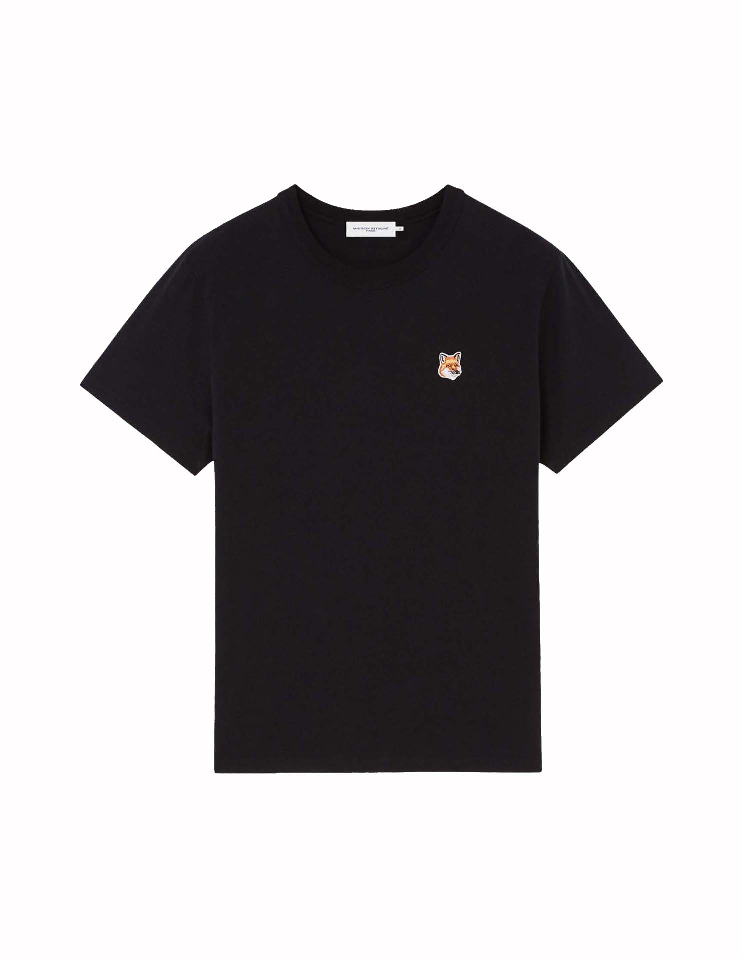 Maison Kitsune Fox Head Patch Classic Tee-Shirt Black