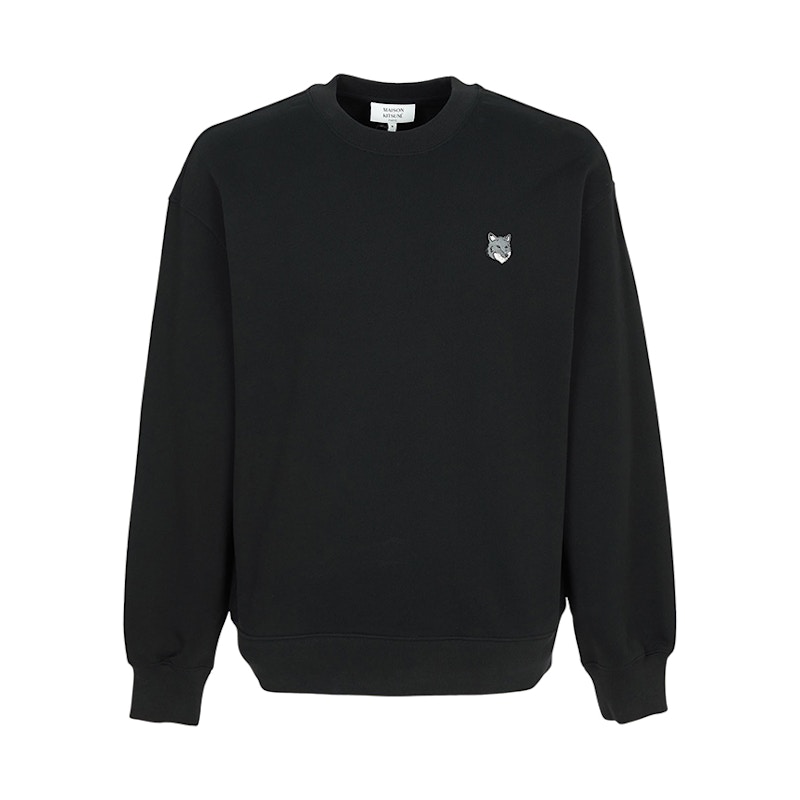 Maison Kitsune Fox Head Sweatshirt Black Men's - US