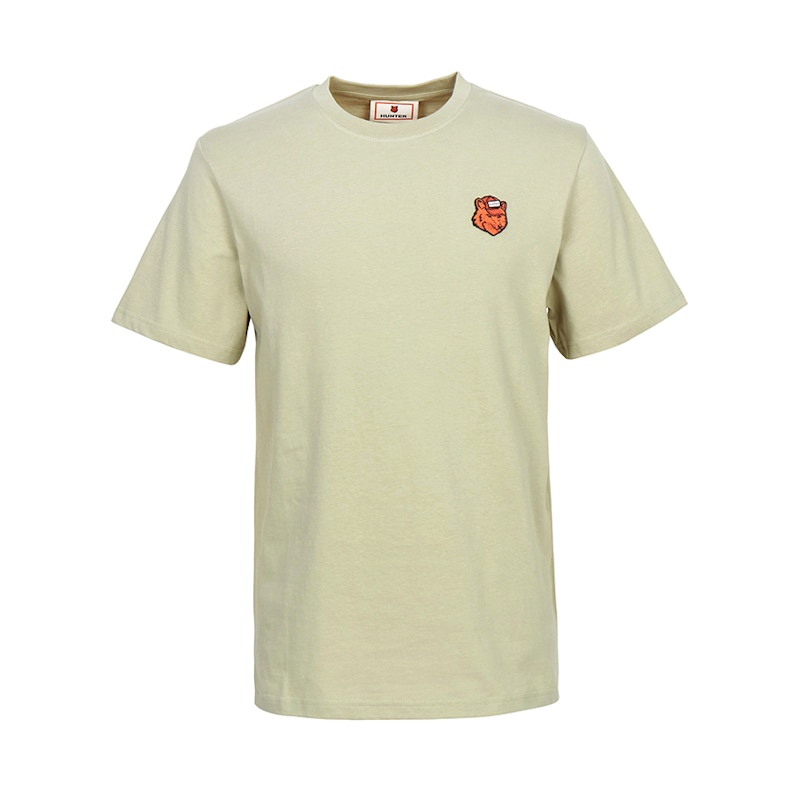 【未使用】MAISON KITSUNE X HUNTERフォックスヘッドTシャツ Maison Kitsune X Hunter Fox Head Short Sleeve T-shirt Khaki/Beige