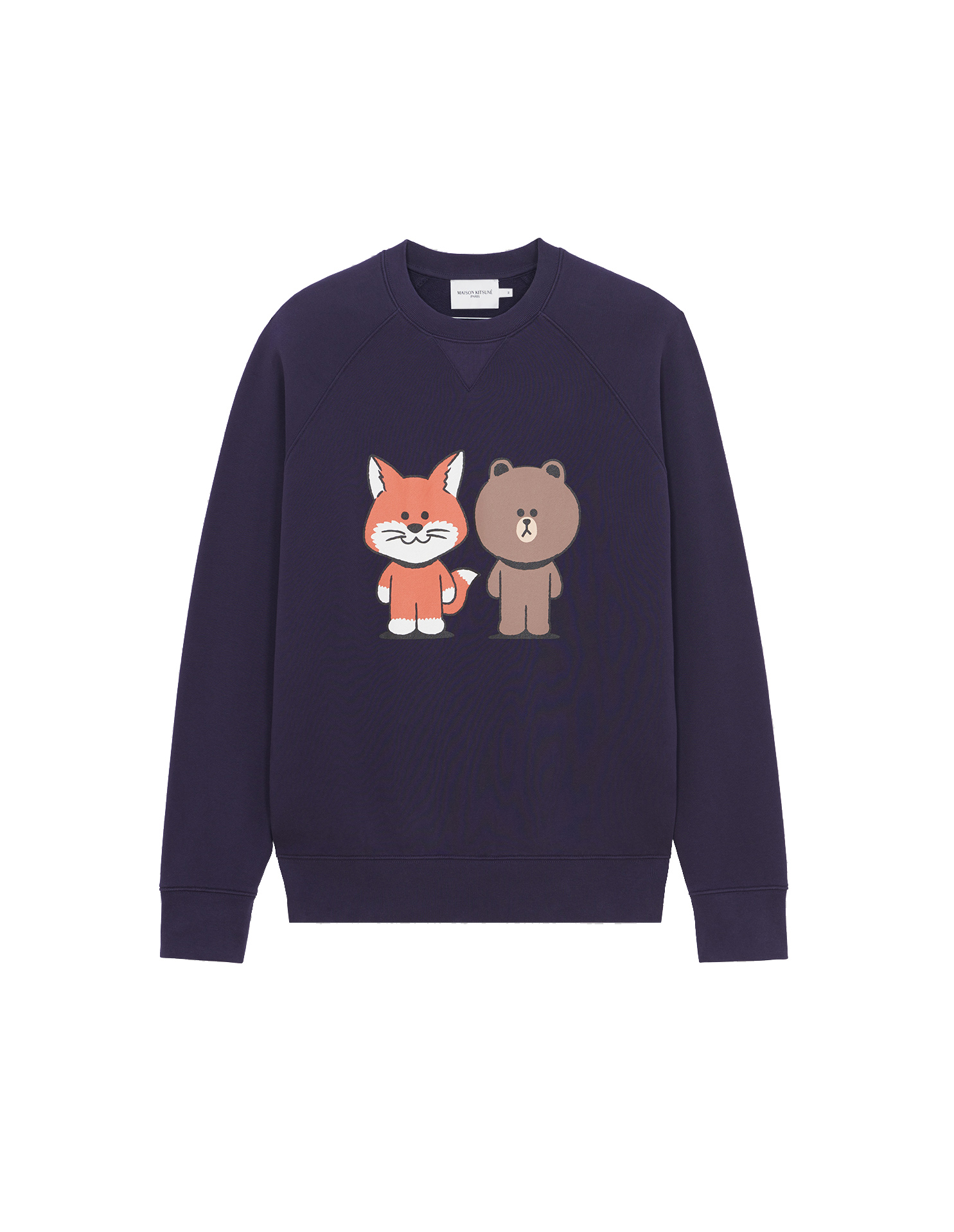 Maison Kitsune x Line Big Print Sweatshirt Navy メンズ - SS21 - JP