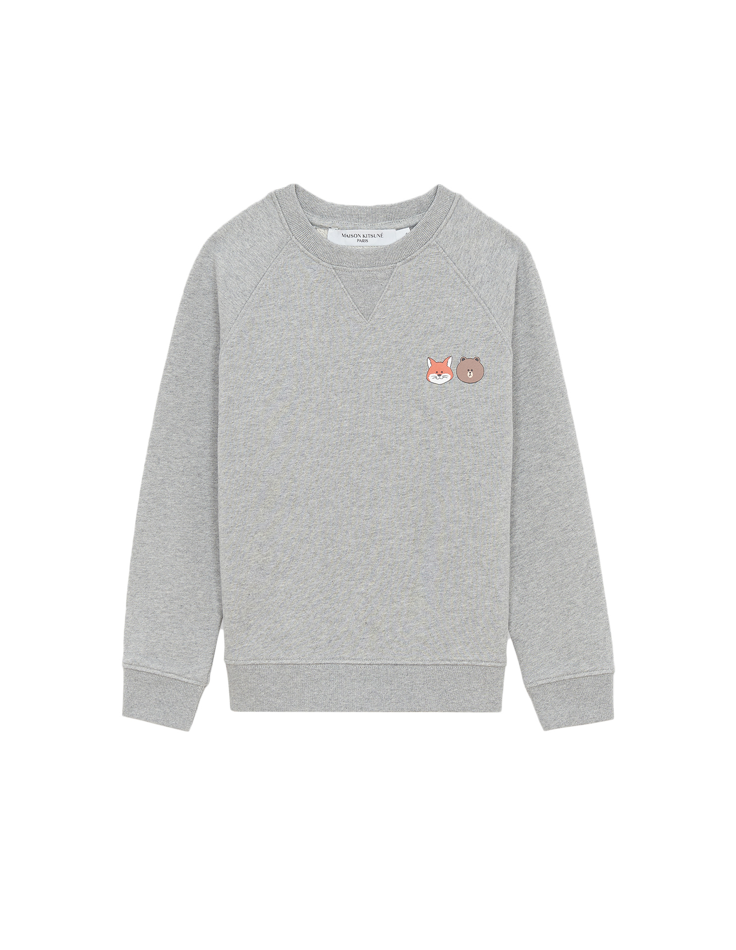 Maison Kitsune x Line Small Print Sweatshirt Grey Melange Kids 