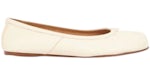 Maison Margiela Ballerines Tabi en peau de veau Blanc