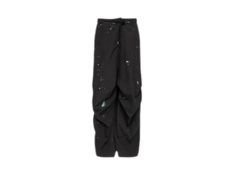 Pre-owned Maison Margiela Women's Mm6 Baggy Pants In Washed Black