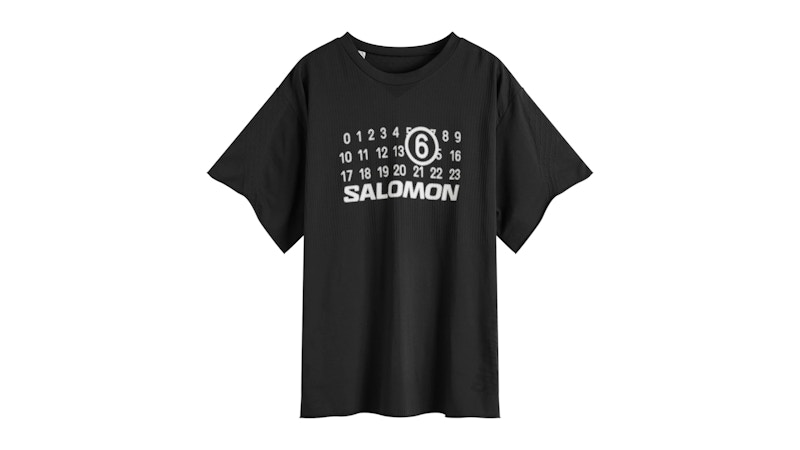 Maison Margiela MM6 x Salomon T-Shirt Deep Black メンズ Maison Margiela MM6 x Salomon T-Shirt Deep Black メンズ