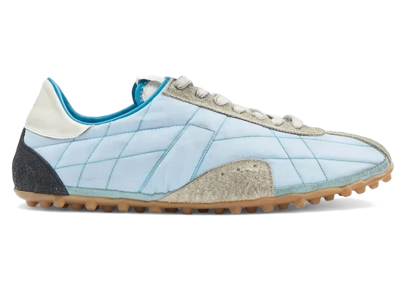Pre-owned Maison Margiela Men's Sprinters Low Sneakers In Blue Shades/white/grey In Multi