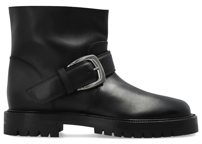 Men's Maison Margiela Tabi County Buckle Ankle Boot Sneakers in Black