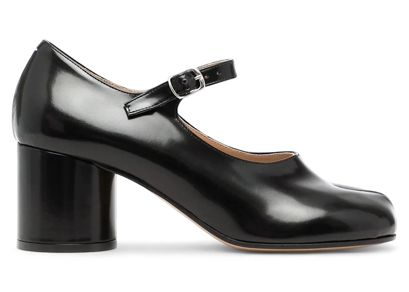 Pre-owned Maison Margiela Tabi Maryjane Heels (women's) Sneakers In Black