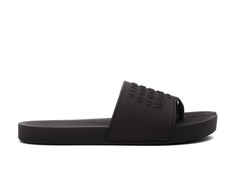 Maison Margiela Tabi Slide Embossed Black