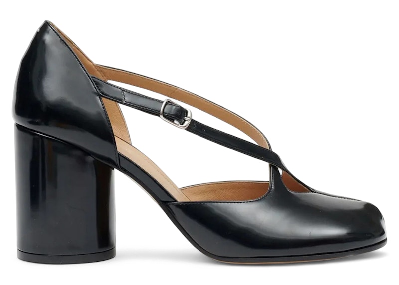 Pre-owned Maison Margiela Tabi Straps Pump Heel (women's) Sneakers In Black