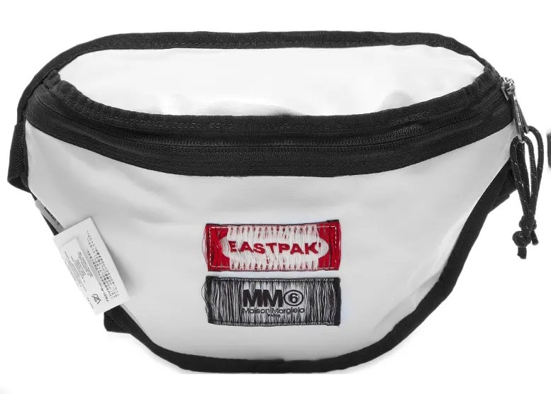 Maison Margiela x Eastpak MM6 Springer Reversible Waist Bag Black/White in  Nylon