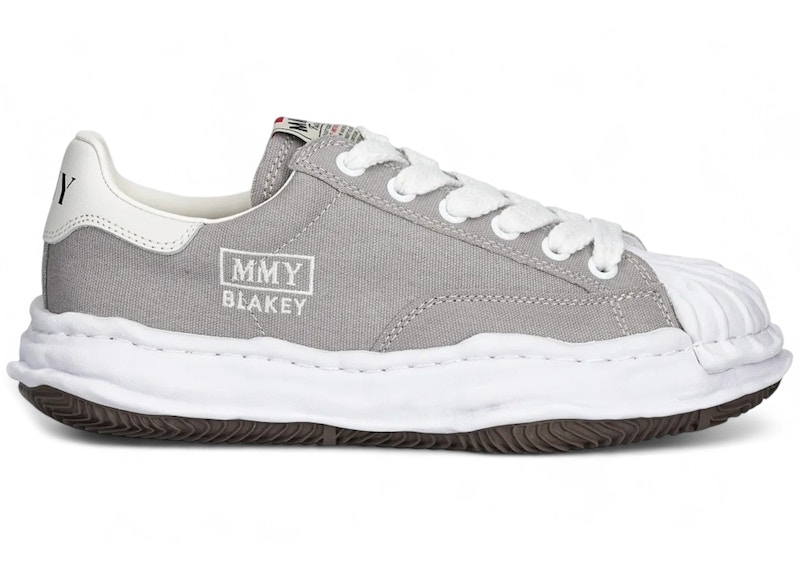 Pre-owned Miharayasuhiro Men's Maison Mihara Yasuhiro Blakey Og Sole Canvas Low Sneakers In Grey In Gray