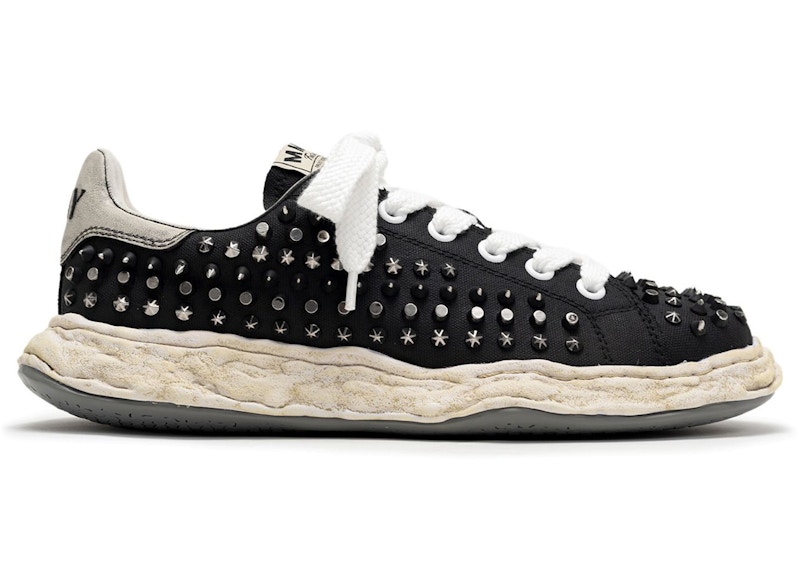 Maison Mihara Yasuhiro Charles OG Sole Studded Canvas Low Black