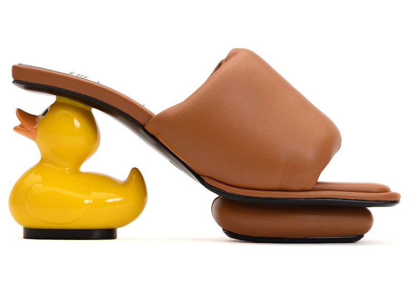 Maison Mihara Yasuhiro Duck Heel Puffer Sandal Brown