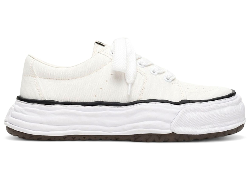 Men's Maison Mihara Yasuhiro Eric OG Sole Canvas Low Sneakers in White