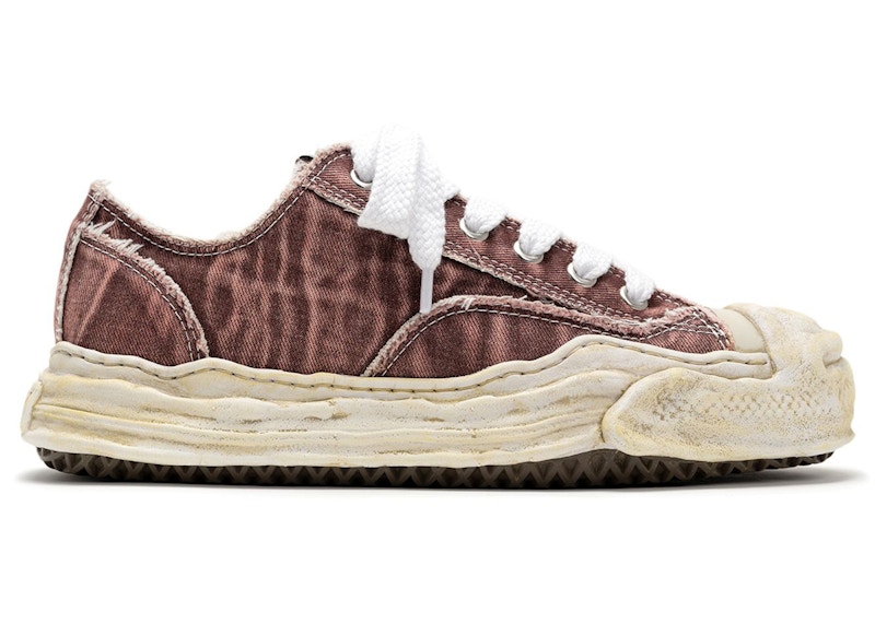 Maison Mihara Yasuhiro Hank OG Sole Bleach-Wash Denim Canvas Low