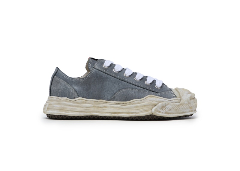 Pre-owned Miharayasuhiro Men's Maison Mihara Yasuhiro Hank Og Sole Vl Distress Sneakers In Black/white