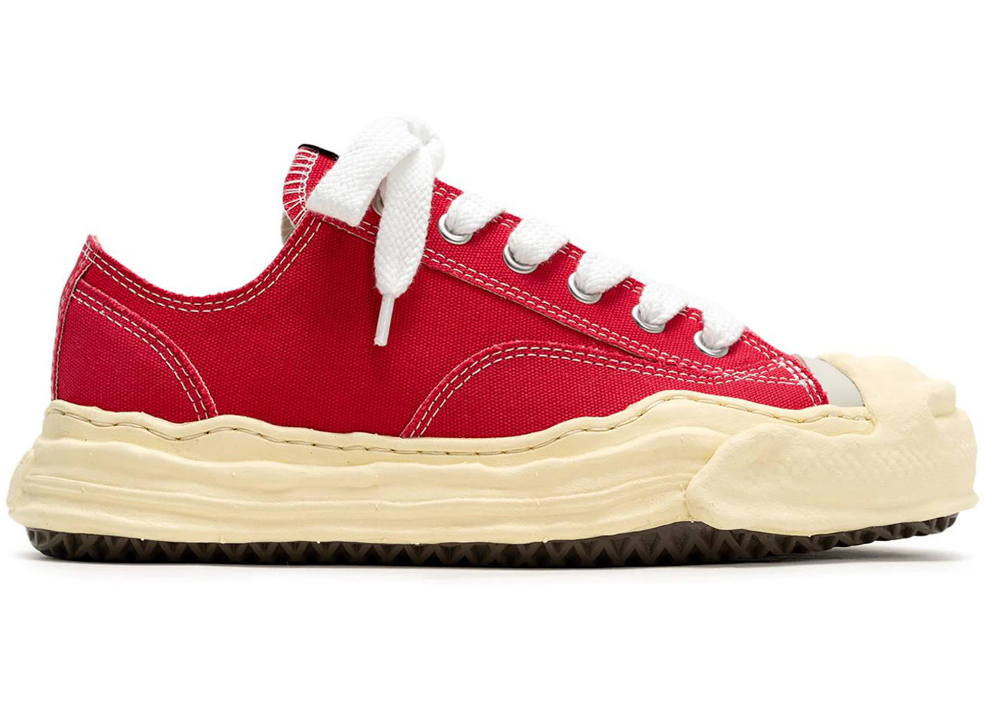 Maison Mihara Yasuhiro Hank VL OG Sole Canvas Low Red Men's - A09FW734 ...