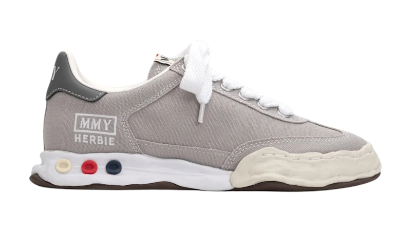 Pre-owned Miharayasuhiro Men's Maison Mihara Yasuhiro Herbie Og Sole Canvas Low Sneakers In Grey In Gray