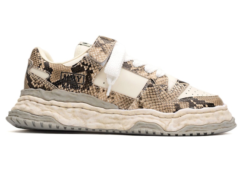 Maison Mihara Yasuhiro Keith OG Sole Leather Low Python