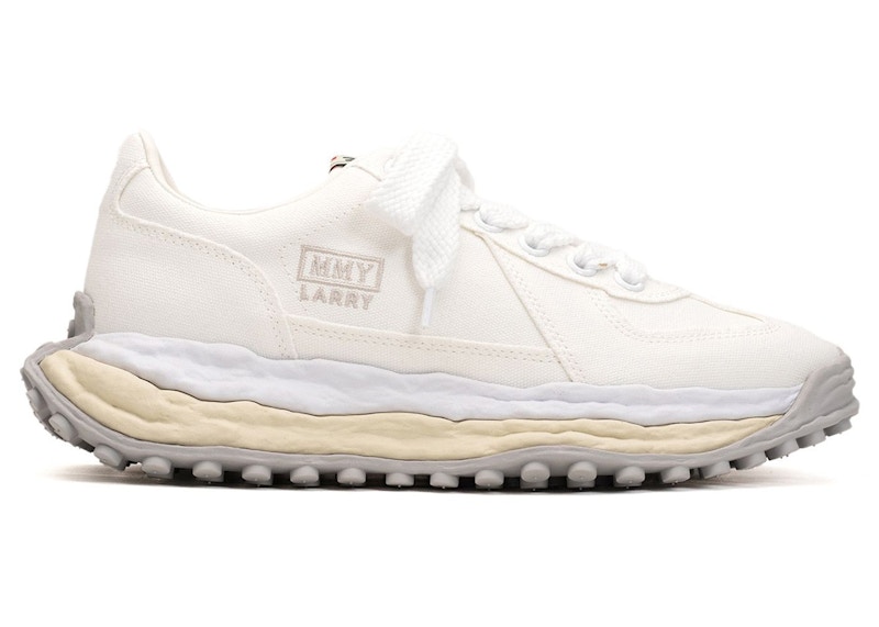 Pre-owned Miharayasuhiro Men's Maison Mihara Yasuhiro Larry Og Sole Canvas Low Sneakers In White