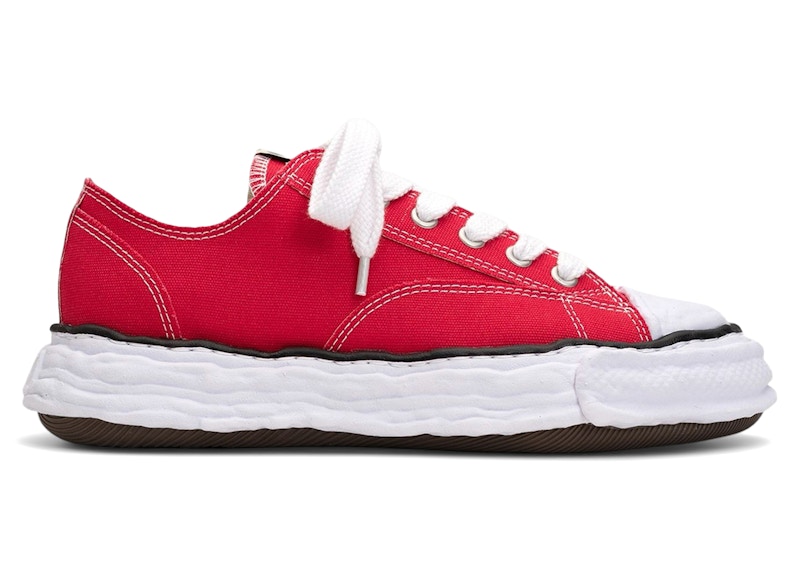 Pre-owned Miharayasuhiro Men's Maison Mihara Yasuhiro Peterson 23 Og Sole Canvas Low Sneakers In Red
