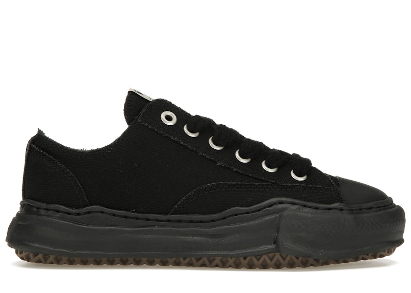 Pre-owned Miharayasuhiro Men's Maison Mihara Yasuhiro Peterson Og Sole Canvas Low Sneakers In Black