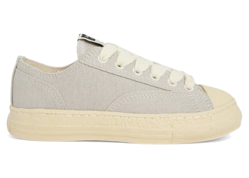 Pre-owned Miharayasuhiro Men's Maison Mihara Yasuhiro Roy Past Sole Canvas Low Sneakers In Grey In Gray