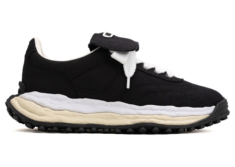 Pre-owned Miharayasuhiro Men's Maison Mihara Yasuhiro Scott Og Sole Canvas Low Sneakers In Black White In Multi