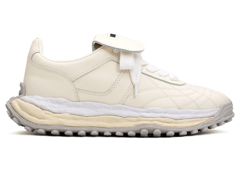 Pre-owned Miharayasuhiro Men's Maison Mihara Yasuhiro Scott Og Sole Leather Low Sneakers In White