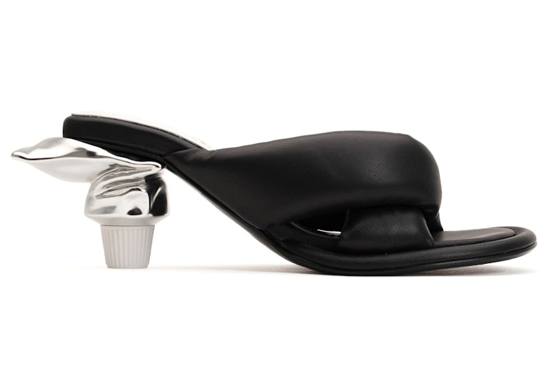 Maison Mihara Yasuhiro Toothpaste Heel Puffer Sandal Black