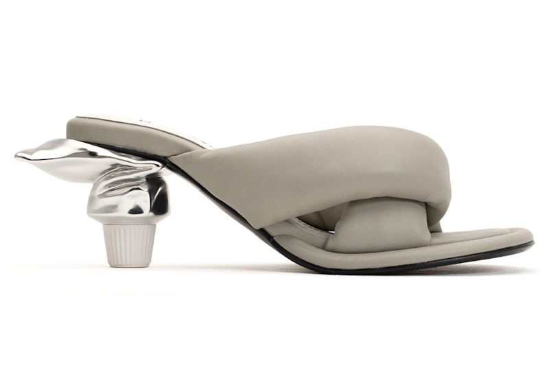 Maison Mihara Yasuhiro Toothpaste Heel Puffer Sandal Grey (Women's