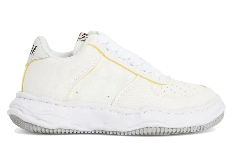 Pre-owned Miharayasuhiro Men's Maison Mihara Yasuhiro Wayne Og Sole Canvas Low Canvas Sponge Sneakers In White